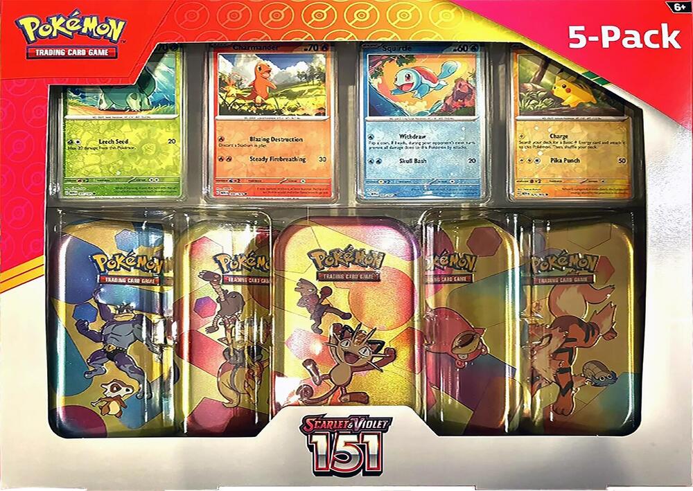 Pokémon Costco Pokemon Scarlet & Violet 151 Mini Tin 5-pack