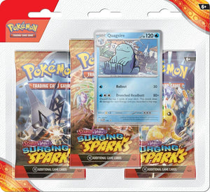 Pokémon Surging Sparks 3 Pack Blisters [Quagsire] - SV08