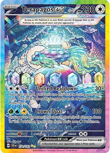 pokemon terapagos card Pokmon TCG: ex Ultra-Premium Collection Lightning Crown Opal (180) During your opponents next turn Special illustration Holo Rare Terapagos