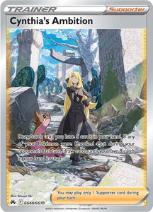 Pokemon Cynthia's Ambition - Crown Zenith: Galarian Gallery (CRZ:GG) NM