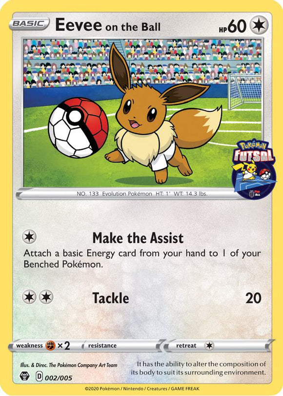 Pokemon Pokemon Eevee on the Ball - 002/005 (Pokemon Futsal) NM (SEALED)