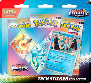 Pokémon Prismatic Evolutions Tech Sticker Collection [Glaceon] - SV (PREORDER 1/17/2025)