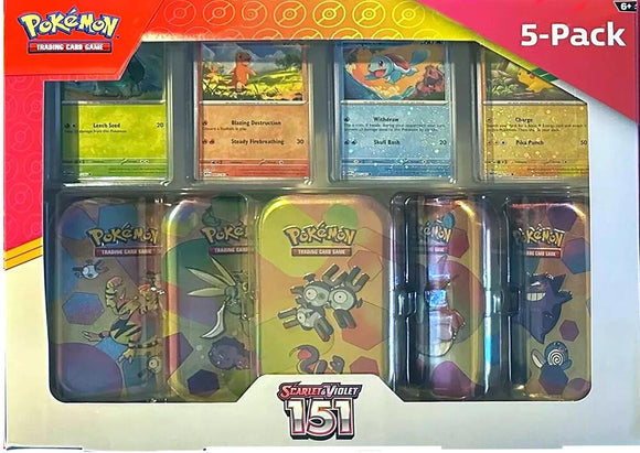 Pokmon Costco Pokemon Scarlet & Violet 151 Mini Tin 5-pack (Magneton) Pozjoker Games Pokmon Costco Pokemon Scarlet & Violet 151 Mini Tin 5-pack (Magneton) Pozjoker Games